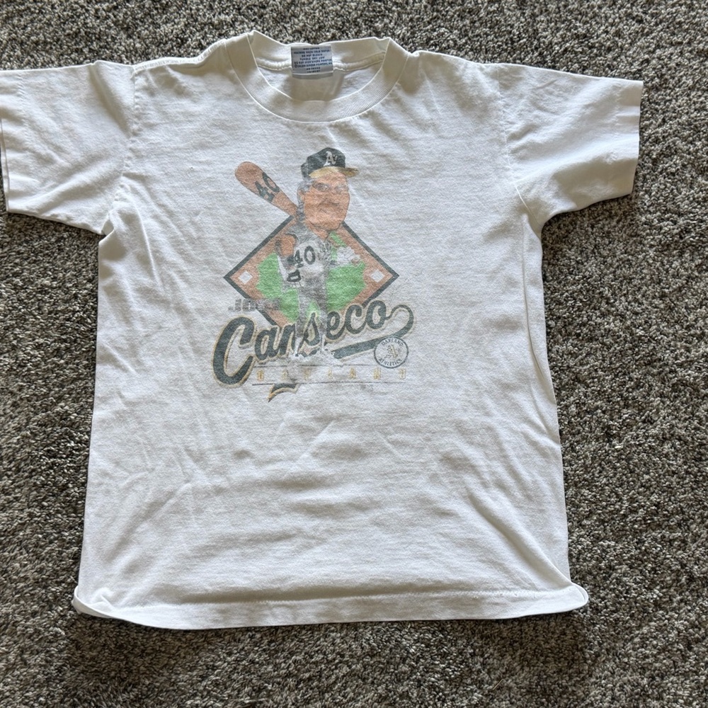 Kids White Graphic Baseball T-Shirt